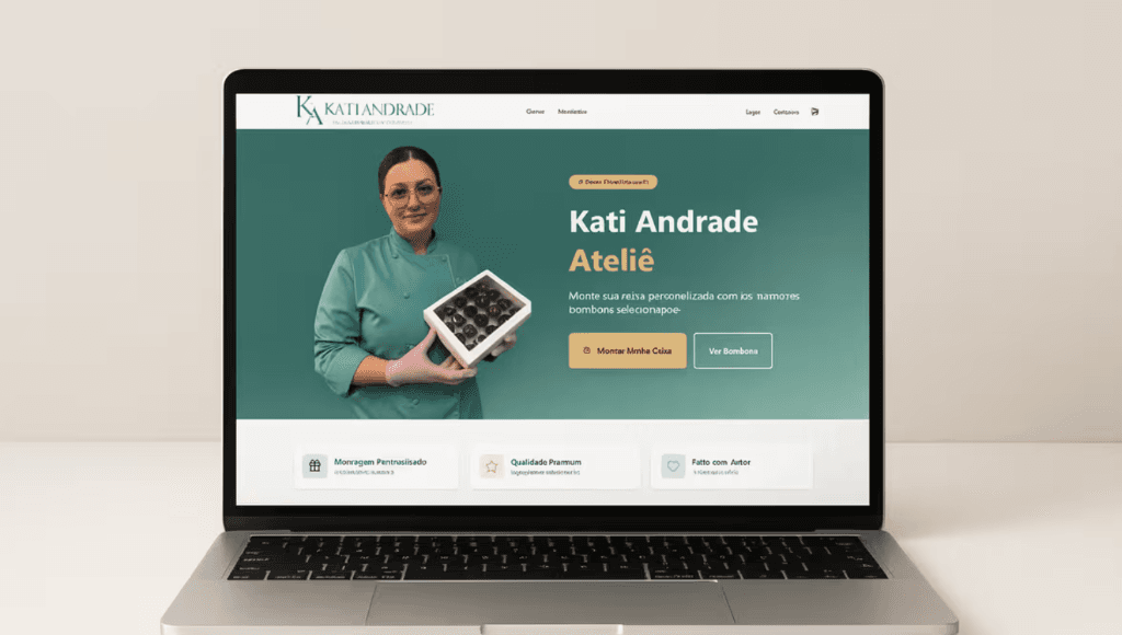 E-commerce da Kati Andrade Ateliê — doces finos personalizados